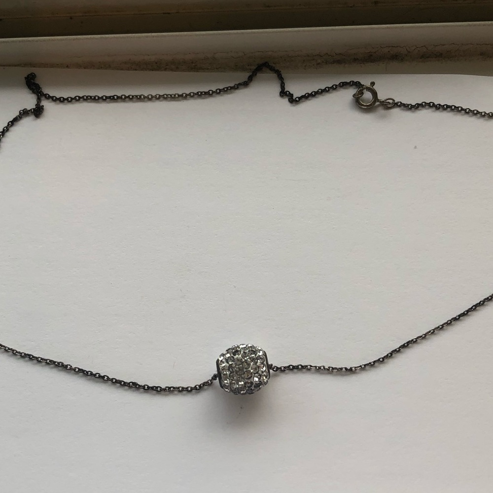 Silver dainty necklace